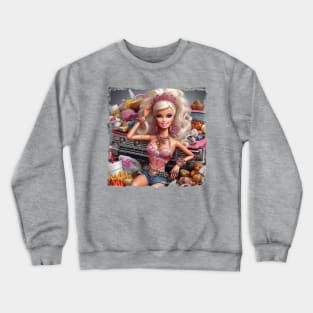 Barbie as whitetrash Crewneck Sweatshirt